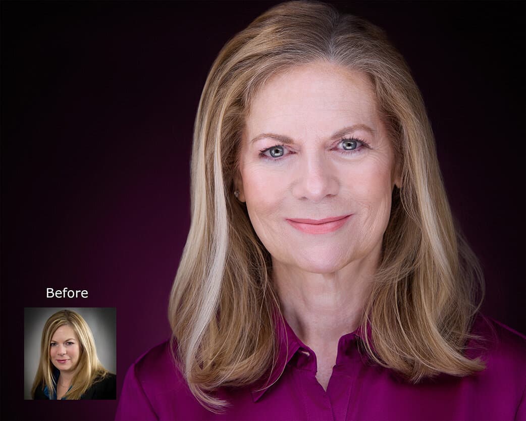 Noelle - Before and After Professional Hair and Makeup